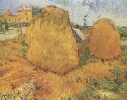 Vincent Van Gogh Haystacks in Provence (nn04) oil on canvas